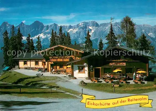 AK / Ansichtskarte Reiteralm_Pichl_Ennstal Almgasthaus Eiskarhuette Alpenpanorama 