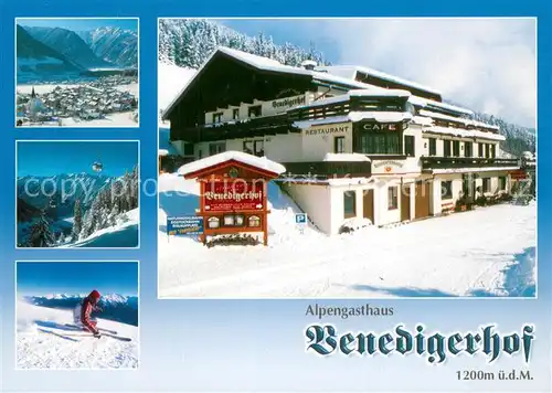 AK / Ansichtskarte Neukirchen_Grossvenediger Alpengasthaus Venedigerhof Wintersportplatz Alpen Neukirchen Grossvenediger