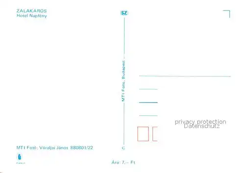 AK / Ansichtskarte Zalakaros Hotel Napfeny Zalakaros