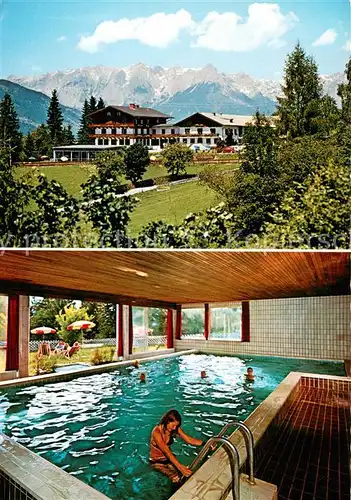 AK / Ansichtskarte St_Johann_Pongau Hotel Pension Oberforsthof Hallenbad St_Johann_Pongau