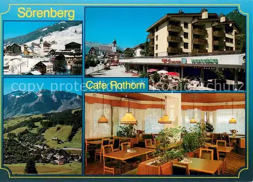 AK / Ansichtskarte Soerenberg_LU Rothorn Center Cafe Panorama Alpen Soerenberg LU