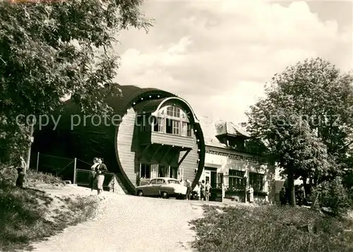 AK / Ansichtskarte Lazne_Libverda_Bad_Liebwerda Restaurant Obri Sud Riesenfass 