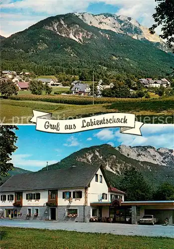 AK / Ansichtskarte Labientschach Restaurant Tarmann Blick auf Dobratsch Gailtaler Alpen 