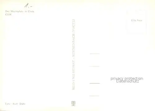 AK / Ansichtskarte Cheb_Eger Marktplatz Altstadt 