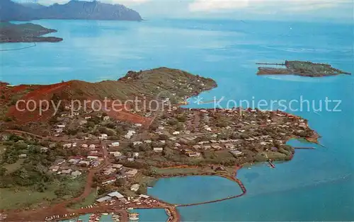 AK / Ansichtskarte Kaneohe Aerial view of Kaneohe Peninsula 