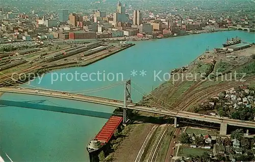 AK / Ansichtskarte Toledo_Ohio Anthony Wayne Bridge Air view Toledo_Ohio