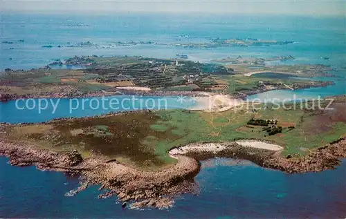 AK / Ansichtskarte Scilly_Islands Gugh and St Agnes Air view Scilly_Islands