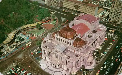 AK / Ansichtskarte Mexico_City_D.F. Palcaio de Bellas Artes centro de cultura y arte Fliegeraufnahme 