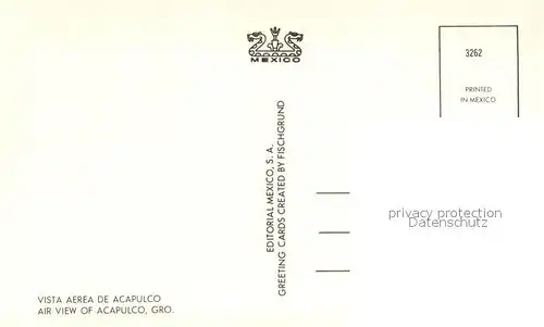 AK / Ansichtskarte Acapulco Vista aerea Acapulco