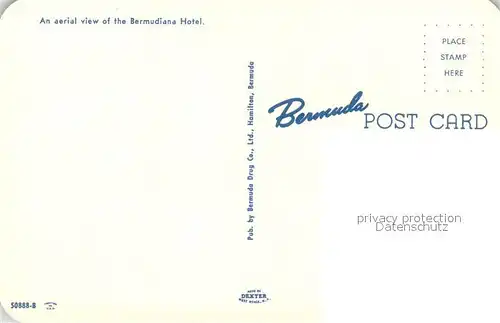 AK / Ansichtskarte Bermuda Aerial view of the Bermuda Hotel Bermuda
