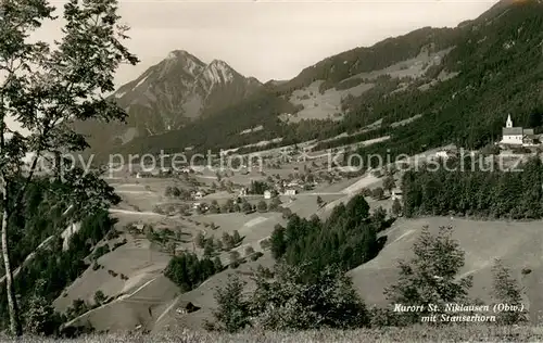 AK / Ansichtskarte St_Niklausen_OW Panorama Blick zum Stanserhorn Urner Alpen St_Niklausen_OW