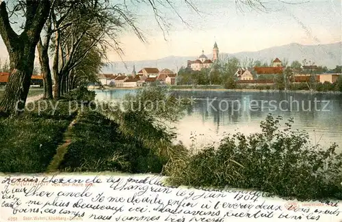 AK / Ansichtskarte Solothurn Uferpartie an der Aaare Solothurn