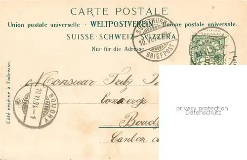 AK / Ansichtskarte Solothurn Uferpartie an der Aaare Solothurn