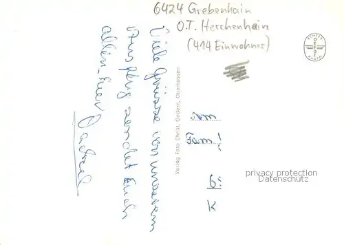 AK / Ansichtskarte Grebenhain Teilansichten bei Vogelsberg Grebenhain