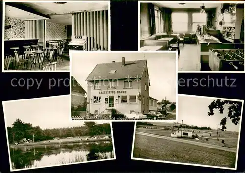 AK / Ansichtskarte Wittgenborn Gaststaette Hahne Innen  und Aussenansichten Wittgenborn