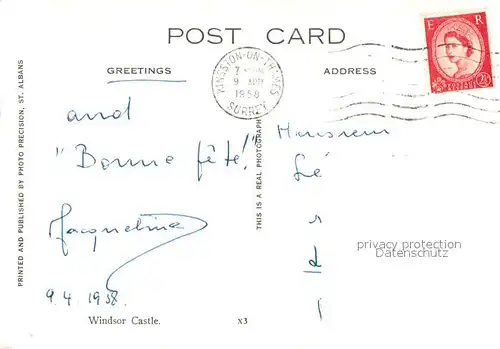 AK / Ansichtskarte Windsor__Castle_London Aerial view 