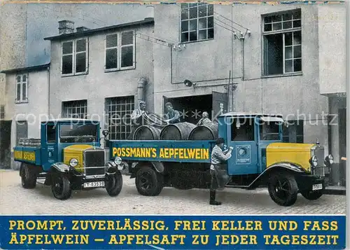 AK / Ansichtskarte Roedelheim_Frankfurt Fa. Rossmann aepfelwein Apfelsaft Reklame 