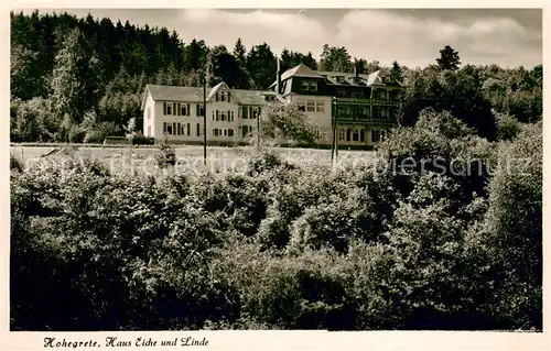 AK / Ansichtskarte Altenkirchen_Westerwald Hohegrete Haus Eiche und Linde Altenkirchen_Westerwald