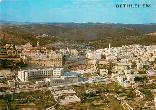 AK / Ansichtskarte Bethlehem_Yerushalayim Vue aerienne partielle a gauche lEglise de la nativite  Bethlehem_Yerushalayim