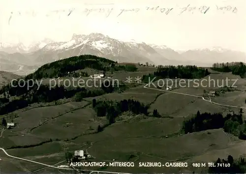 AK / Ansichtskarte Mitteregg_Berwang Alpengasthof mit Gaisberg Fliegeraufnahme 