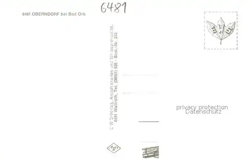 AK / Ansichtskarte Bad_Orb Oberndorf Gesamtansicht Bad_Orb