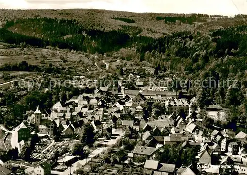 AK / Ansichtskarte Waechtersbach Fliegeraufnahme Stadtzentrum Waechtersbach