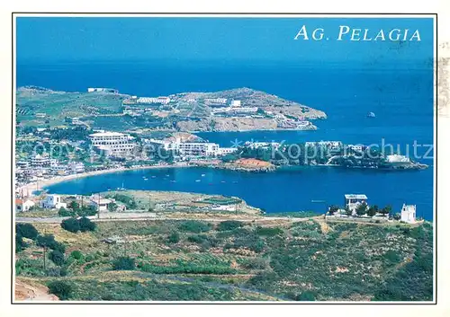 AK / Ansichtskarte Agia_Pelagia Fliegeraufnahme Agia_Pelagia