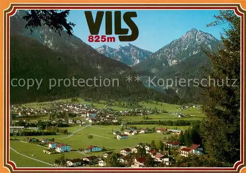AK / Ansichtskarte Vils_Tirol mit Sebenspitze Brentenjoch und Rossberg Vils_Tirol