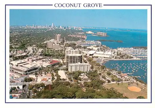 AK / Ansichtskarte Coconut_Grove_Florida Fliegeraufnahme Coconut_Grove_Florida