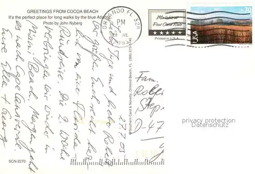 AK / Ansichtskarte Cocoa_Beach Aerial view 