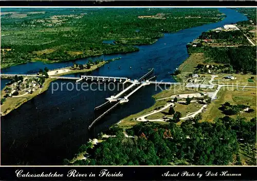 AK / Ansichtskarte Florida_US State Caloosahatchee River Air view Florida_US State