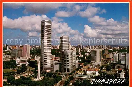 AK / Ansichtskarte Singapore Air view of the aerea of Raffles City Singapore