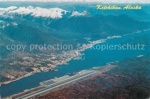 AK / Ansichtskarte Ketchikan_Alaska Aerial view 