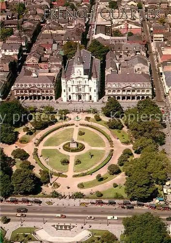 AK / Ansichtskarte New_Orleans_Louisiana Jackson Square Air view 