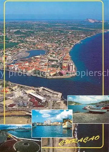 AK / Ansichtskarte Curacao_Niederlaendische_Antillen Aerial view Curacao_Niederlaendische