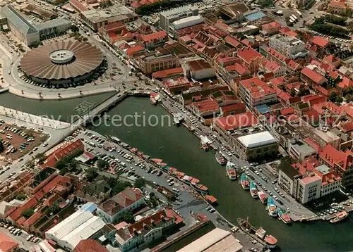 AK / Ansichtskarte Curacao_Niederlaendische_Antillen Aerial view of the Floating Market Curacao_Niederlaendische