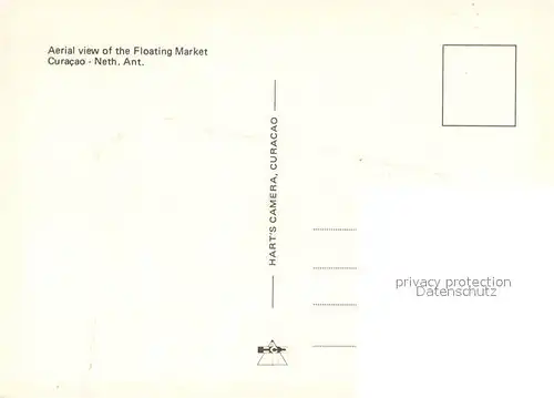 AK / Ansichtskarte Curacao_Niederlaendische_Antillen Aerial view of the Floating Market Curacao_Niederlaendische