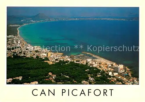 AK / Ansichtskarte Can_Picafort_Mallorca Fliegeraufnahme Can_Picafort_Mallorca
