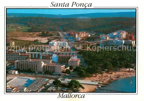 AK / Ansichtskarte Santa_Ponca_Mallorca_Islas_Baleares Fliegeraufnahme Santa_Ponca