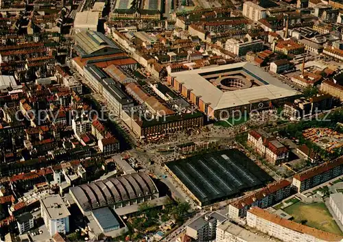 AK / Ansichtskarte Basel_BS Schweizer Mustermesse Fliegeraufnahme Basel_BS
