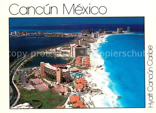 AK / Ansichtskarte Cancun Hyatt Cancun Caribe Fliegeraufnahme Cancun