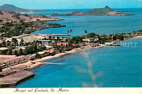 AK / Ansichtskarte St_Maarten_Philipsburg_West_Indies Marigot and Lowlands Fliegeraufnahme 