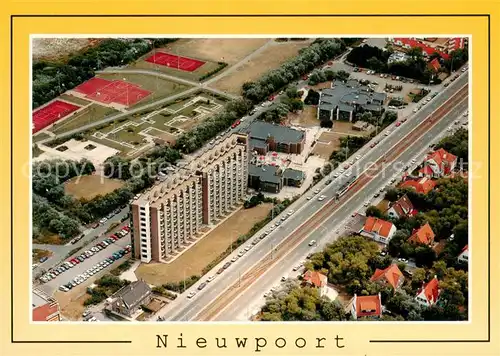 AK / Ansichtskarte Nieuwpoort Flatcenter Floreal Fliegeraufnahme Nieuwpoort
