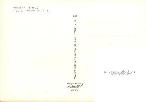 AK / Ansichtskarte Autun La Maison Autun