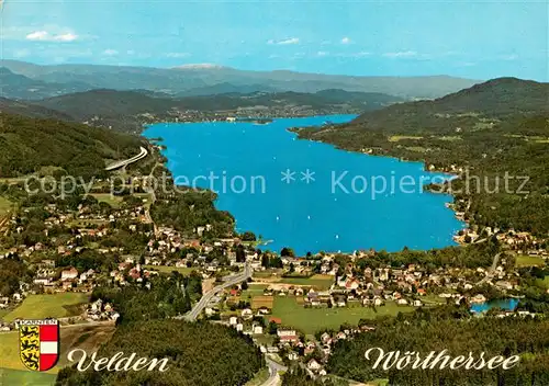 AK / Ansichtskarte Velden_Woerthersee Fliegeraufnahme Velden Woerthersee