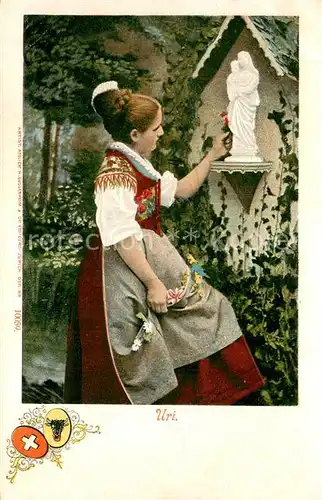 AK / Ansichtskarte Altdorf_UR Trachten Marienfigur Altdorf_UR