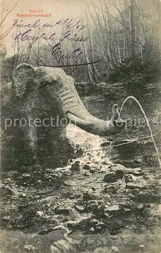 AK / Ansichtskarte Zuerich_ZH Elephantenbach Zuerich_ZH