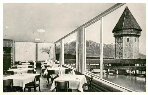 AK / Ansichtskarte Luzern__LU Hotel Restaurant Mostrose Wasserturm 