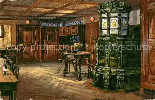 AK / Ansichtskarte Sihlbrugg_ZG Hotel Krone Gaststube 