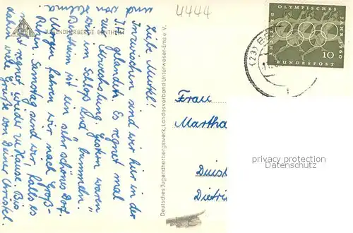 AK / Ansichtskarte Bentheim_Bad Jugendherberge Aussenansicht Bentheim_Bad